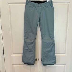 Roxy Backyard snow pants, aqua blue size large